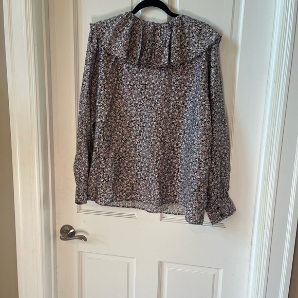 H&M Multicolor Floral Blouse with Ruffles - Picture 3 of 6
